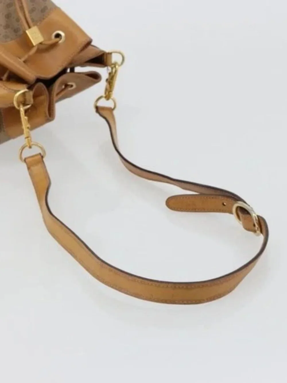GUCCI Micro GG Supreme Web Sherry Line Bag PVC Beige 001 115 4793 Auth 182369 - Picture 5 of 16